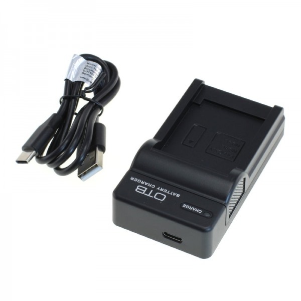 Batterilader med USB-C för Sanyo VPC-E1075