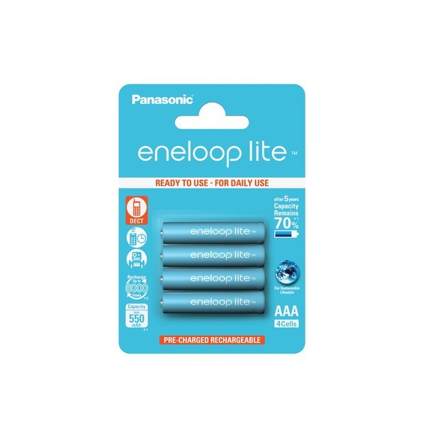 4x Panasonic eneloop lite telefon batteri för AVM FRITZ!Fon C3
