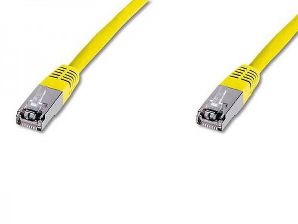 Nettverkskabel CAT 5e F-UTP patchkabel DK-1521-010 / Y (1m gul)